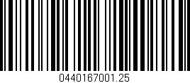 Código de barras (EAN, GTIN, SKU, ISBN): '0440167001.25'