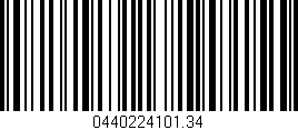 Código de barras (EAN, GTIN, SKU, ISBN): '0440224101.34'