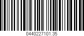 Código de barras (EAN, GTIN, SKU, ISBN): '0440227101.35'