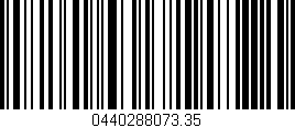 Código de barras (EAN, GTIN, SKU, ISBN): '0440288073.35'
