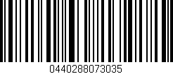 Código de barras (EAN, GTIN, SKU, ISBN): '0440288073035'