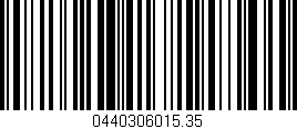 Código de barras (EAN, GTIN, SKU, ISBN): '0440306015.35'