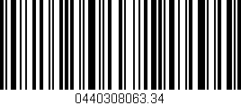 Código de barras (EAN, GTIN, SKU, ISBN): '0440308063.34'