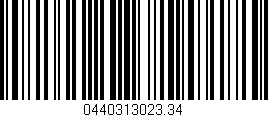 Código de barras (EAN, GTIN, SKU, ISBN): '0440313023.34'