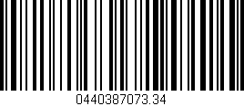 Código de barras (EAN, GTIN, SKU, ISBN): '0440387073.34'