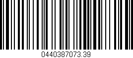Código de barras (EAN, GTIN, SKU, ISBN): '0440387073.39'