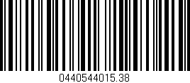 Código de barras (EAN, GTIN, SKU, ISBN): '0440544015.38'