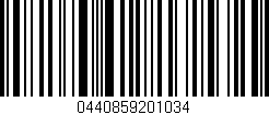 Código de barras (EAN, GTIN, SKU, ISBN): '0440859201034'
