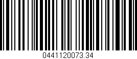 Código de barras (EAN, GTIN, SKU, ISBN): '0441120073.34'