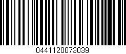 Código de barras (EAN, GTIN, SKU, ISBN): '0441120073039'