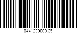 Código de barras (EAN, GTIN, SKU, ISBN): '0441233008.35'