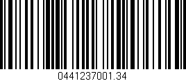 Código de barras (EAN, GTIN, SKU, ISBN): '0441237001.34'