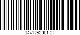 Código de barras (EAN, GTIN, SKU, ISBN): '0441253001.37'