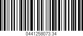 Código de barras (EAN, GTIN, SKU, ISBN): '0441258073.34'