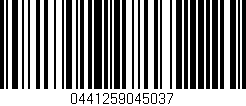 Código de barras (EAN, GTIN, SKU, ISBN): '0441259045037'