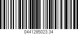 Código de barras (EAN, GTIN, SKU, ISBN): '0441285023.34'