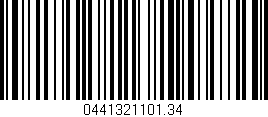 Código de barras (EAN, GTIN, SKU, ISBN): '0441321101.34'
