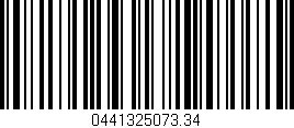 Código de barras (EAN, GTIN, SKU, ISBN): '0441325073.34'