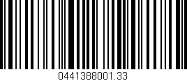 Código de barras (EAN, GTIN, SKU, ISBN): '0441388001.33'