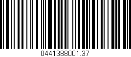 Código de barras (EAN, GTIN, SKU, ISBN): '0441388001.37'