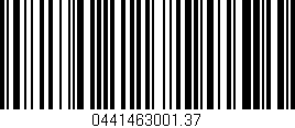 Código de barras (EAN, GTIN, SKU, ISBN): '0441463001.37'