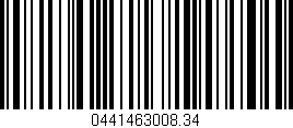 Código de barras (EAN, GTIN, SKU, ISBN): '0441463008.34'