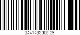 Código de barras (EAN, GTIN, SKU, ISBN): '0441463008.35'