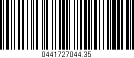 Código de barras (EAN, GTIN, SKU, ISBN): '0441727044.35'