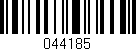 Código de barras (EAN, GTIN, SKU, ISBN): '044185'