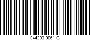 Código de barras (EAN, GTIN, SKU, ISBN): '044203-3061-G'