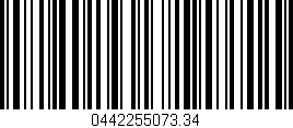 Código de barras (EAN, GTIN, SKU, ISBN): '0442255073.34'