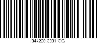 Código de barras (EAN, GTIN, SKU, ISBN): '044228-3081-GG'