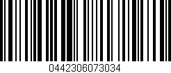 Código de barras (EAN, GTIN, SKU, ISBN): '0442306073034'