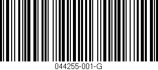 Código de barras (EAN, GTIN, SKU, ISBN): '044255-001-G'
