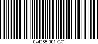 Código de barras (EAN, GTIN, SKU, ISBN): '044255-001-GG'