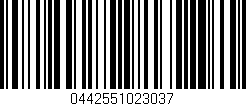 Código de barras (EAN, GTIN, SKU, ISBN): '0442551023037'