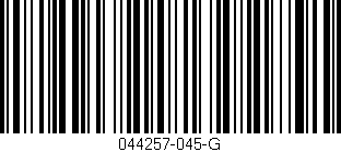 Código de barras (EAN, GTIN, SKU, ISBN): '044257-045-G'