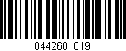 Código de barras (EAN, GTIN, SKU, ISBN): '0442601019'