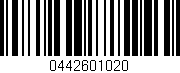 Código de barras (EAN, GTIN, SKU, ISBN): '0442601020'