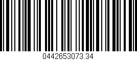 Código de barras (EAN, GTIN, SKU, ISBN): '0442653073.34'