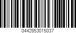Código de barras (EAN, GTIN, SKU, ISBN): '0442853015037'