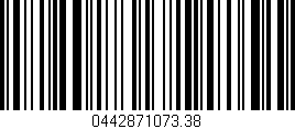 Código de barras (EAN, GTIN, SKU, ISBN): '0442871073.38'