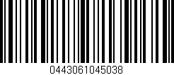 Código de barras (EAN, GTIN, SKU, ISBN): '0443061045038'