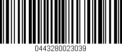 Código de barras (EAN, GTIN, SKU, ISBN): '0443280023039'