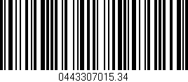 Código de barras (EAN, GTIN, SKU, ISBN): '0443307015.34'