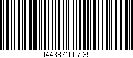 Código de barras (EAN, GTIN, SKU, ISBN): '0443871007.35'