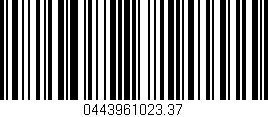 Código de barras (EAN, GTIN, SKU, ISBN): '0443961023.37'