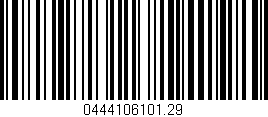Código de barras (EAN, GTIN, SKU, ISBN): '0444106101.29'