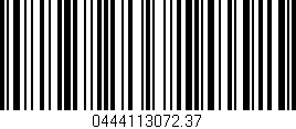 Código de barras (EAN, GTIN, SKU, ISBN): '0444113072.37'