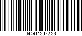 Código de barras (EAN, GTIN, SKU, ISBN): '0444113072.38'